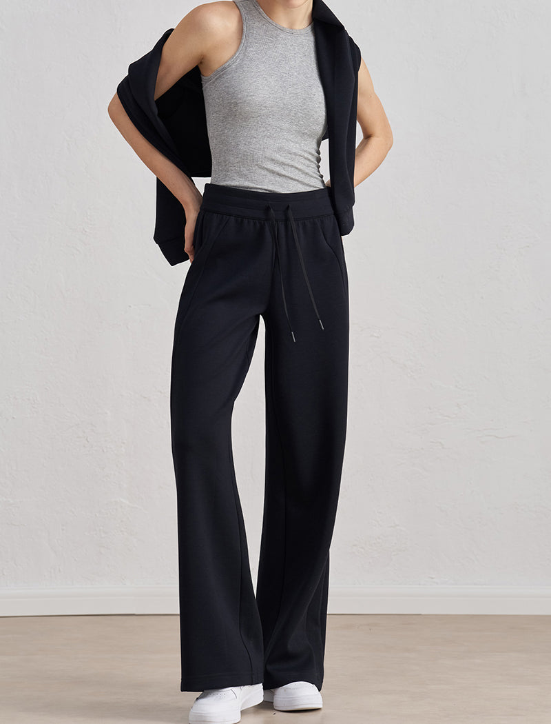 High-Waisted Wide-Leg Lounge Pants