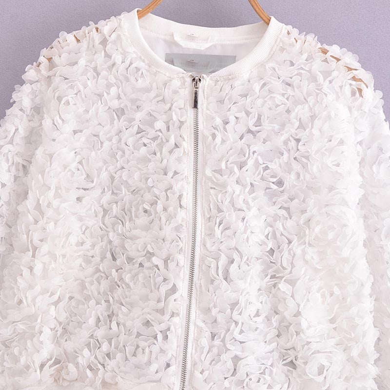 Floral Embellished Cardigan Jacket