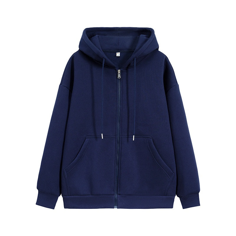 Classic Zippered Hoodie with Pockets