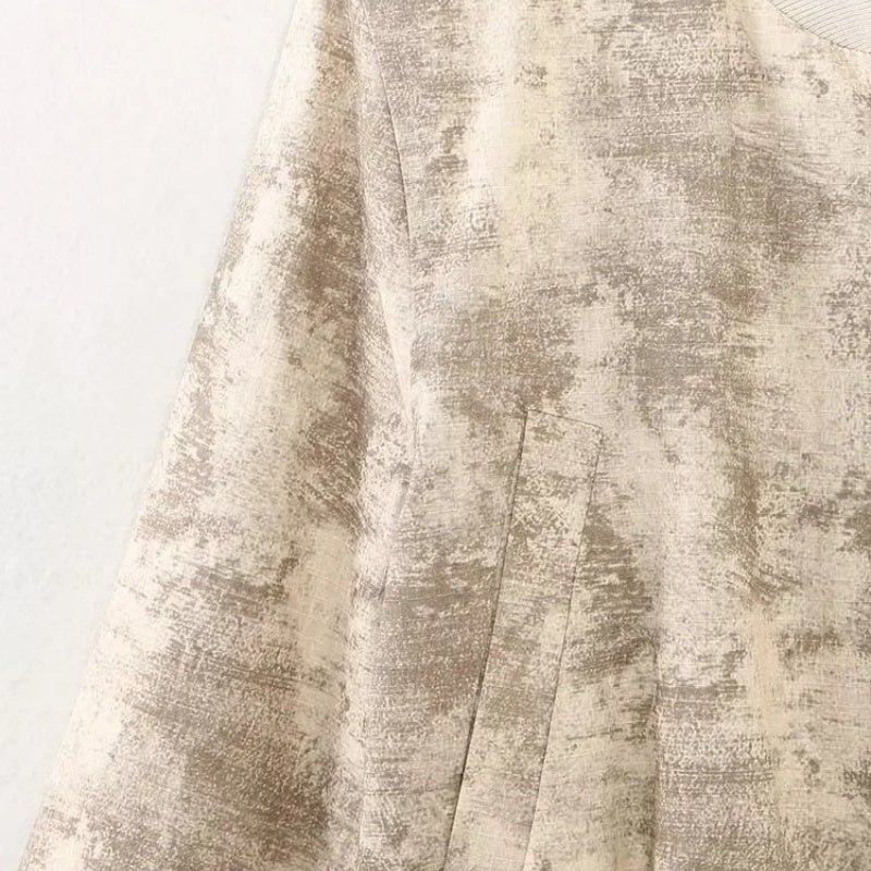 Cropped Textured Zip-Up Jacket