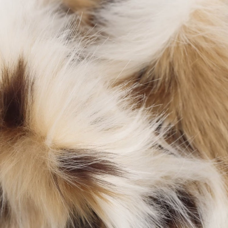 Faux Fur Animal Print Coat