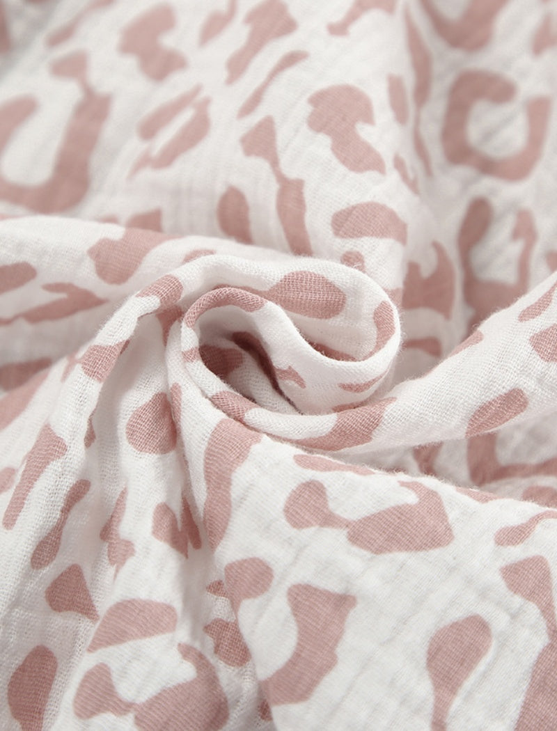 Leopard Print Tie-Front Lounge Set