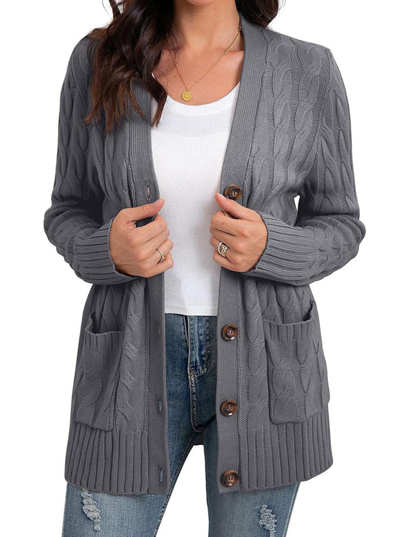Knit Pockets Cardigan