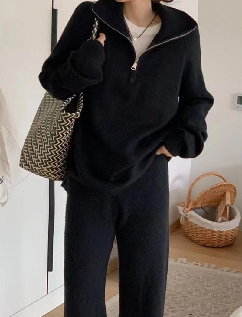 Half-Zip Pullover Lounge Set