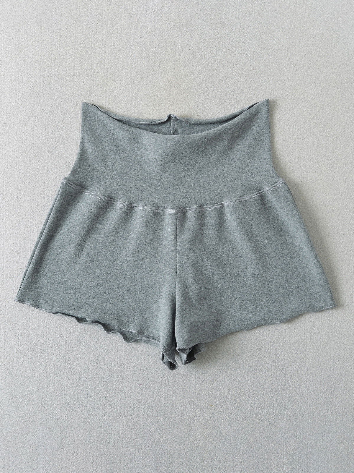Low-Rise Scalloped Shorts