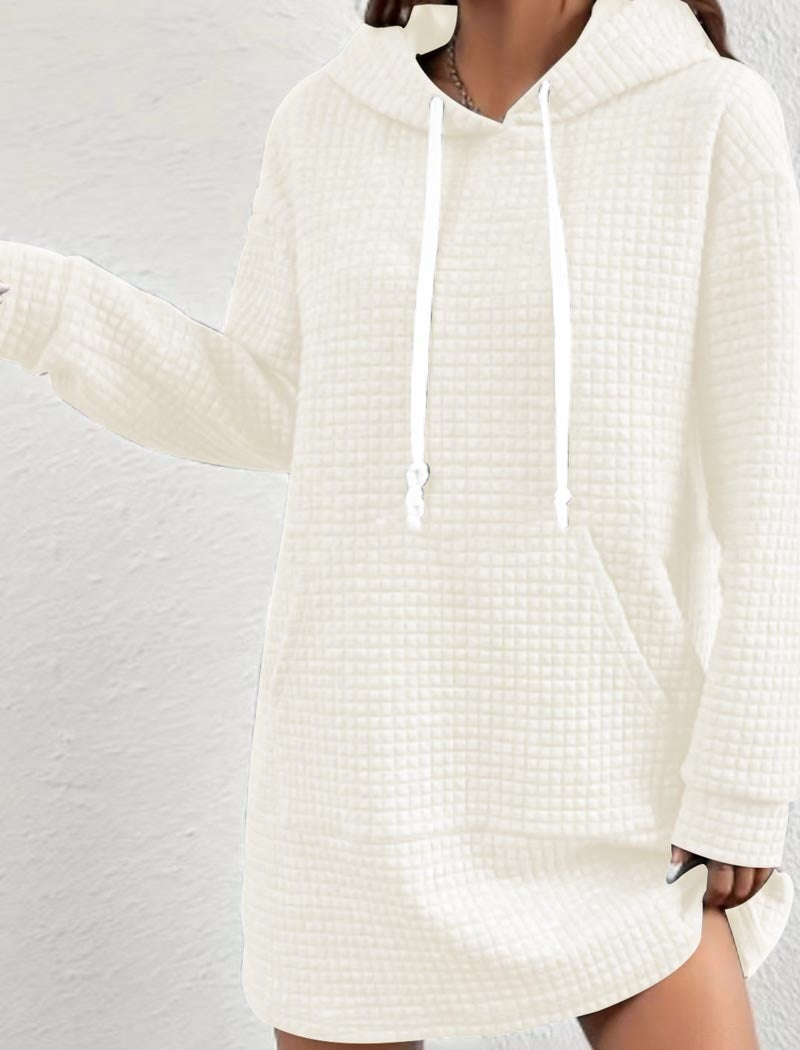 Solid Drawstring Hoodie