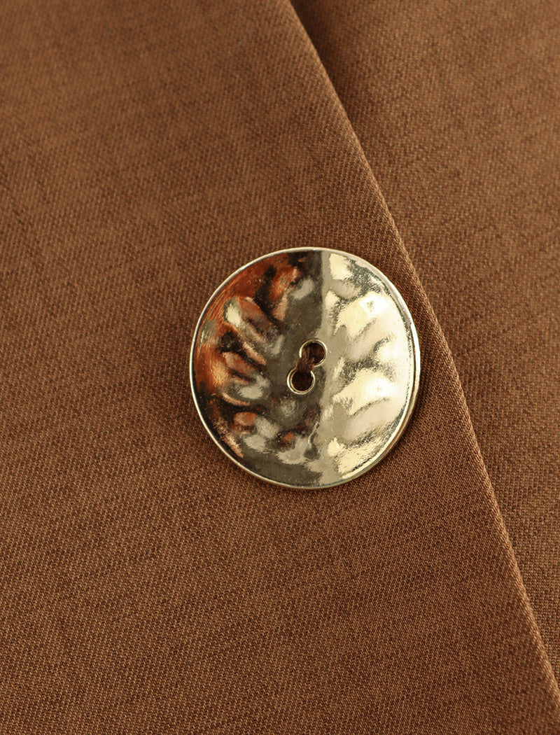 Double-Breasted A-Line Mini Skirt