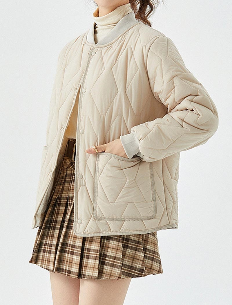 Long Sleeve Ribbed Coat