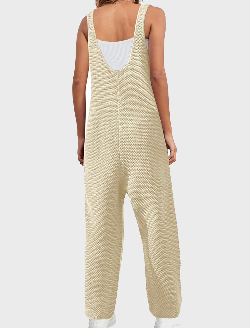 Relaxed Fit Sleeveless Jumpsuit