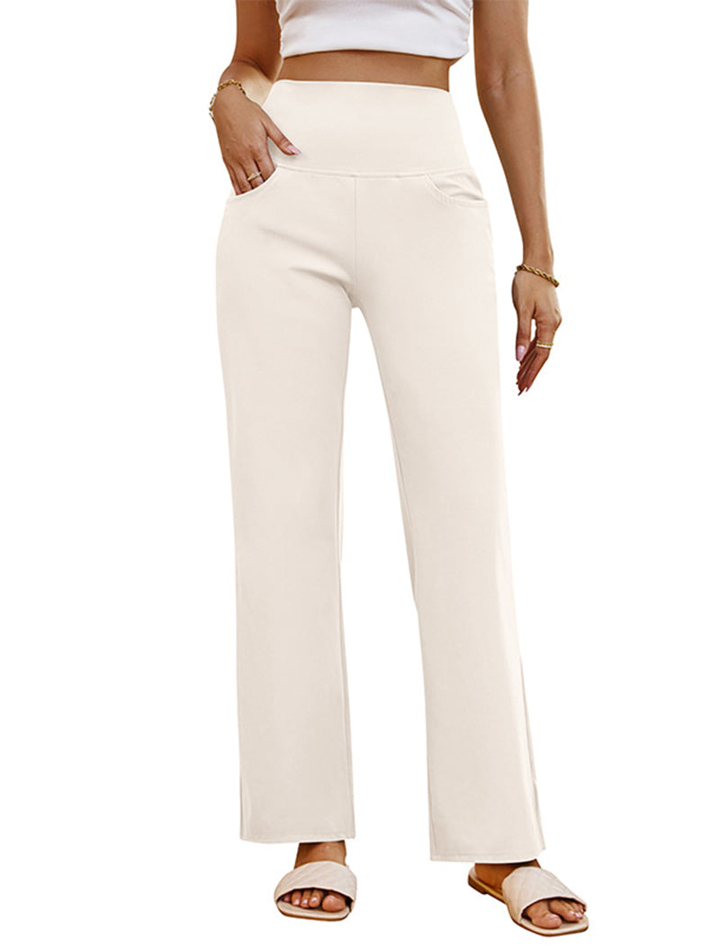 Wide-Leg Lounge Pants with High Waist