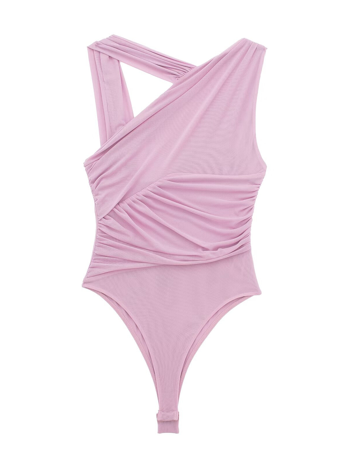 Crisscross Leopard Print Bodysuit