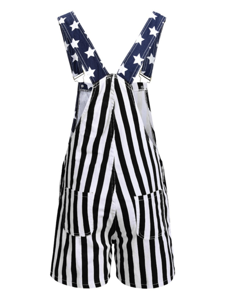 Patriotic Stars and Stripes Romper