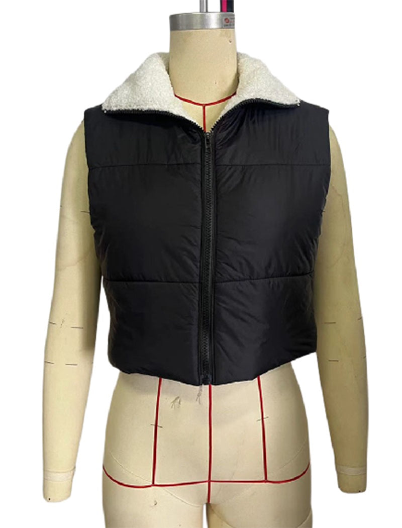 Casual Layered Puffer Vest