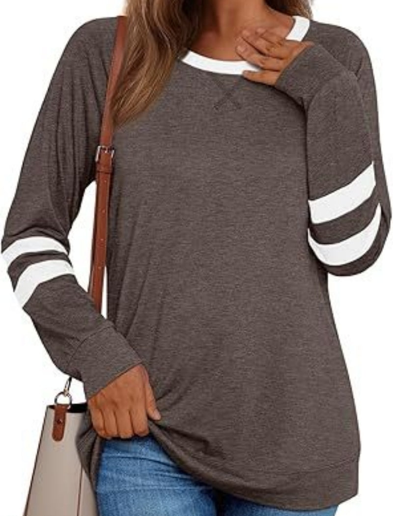 Casual Long Sleeve Tunic Top