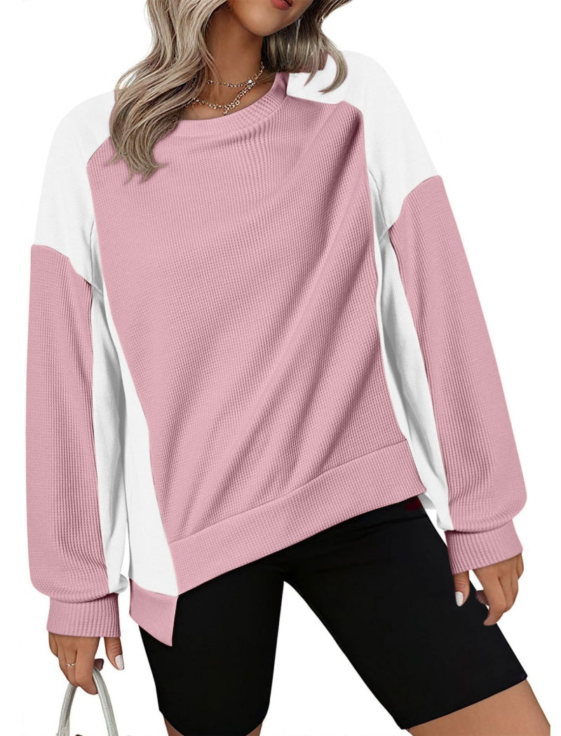 Colorblock Long-Sleeve Pullover