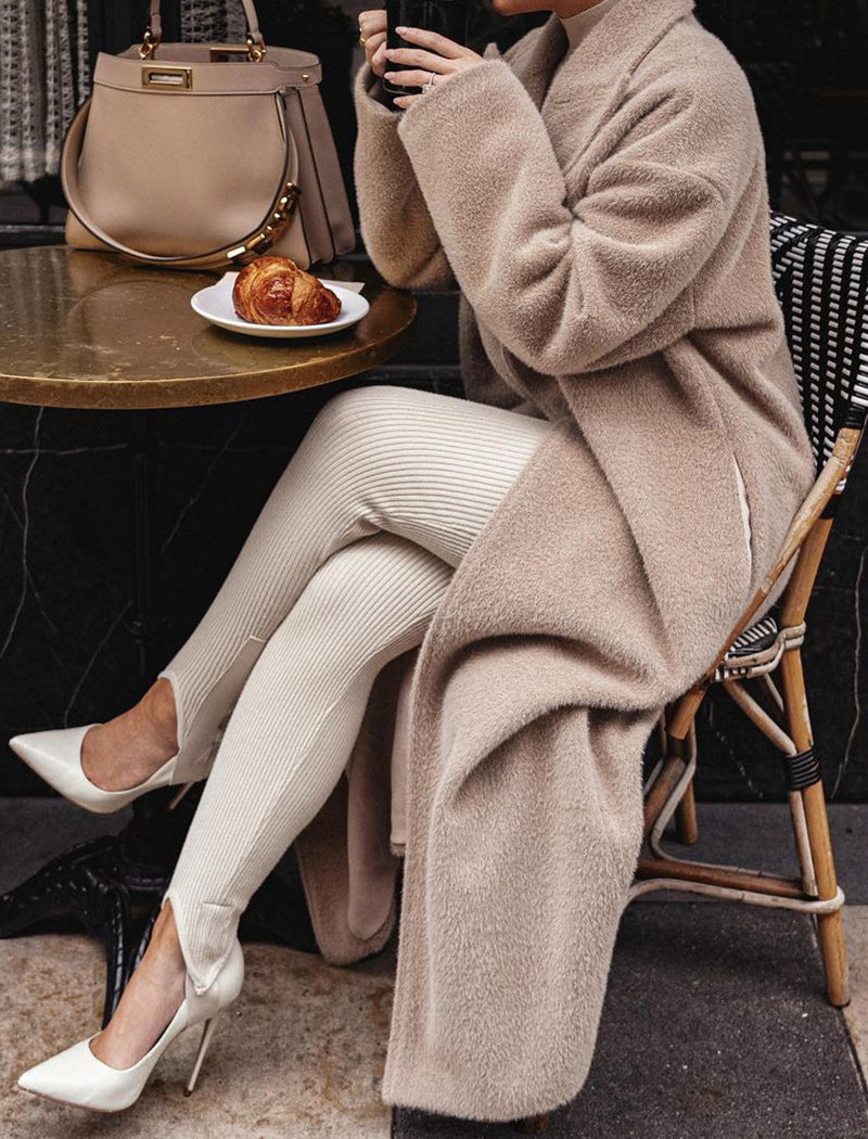 Longline Oversized Teddy Coat