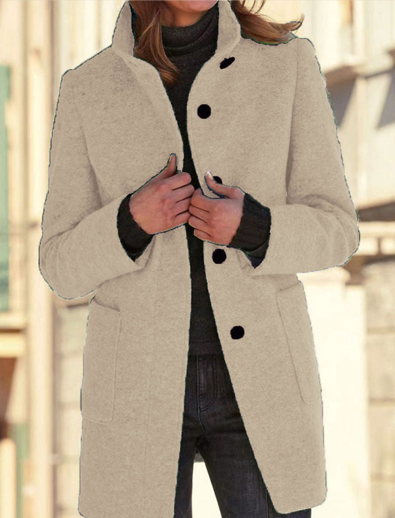 Tailored Button-Up Coat