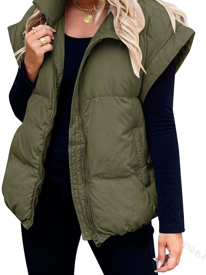 Sleeveless Quilted Puffer Vest
