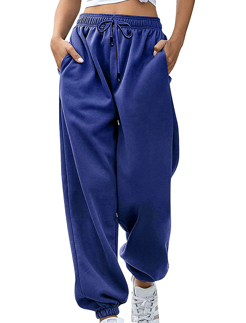 Elastic Waist Loose Fit Jogger Pants