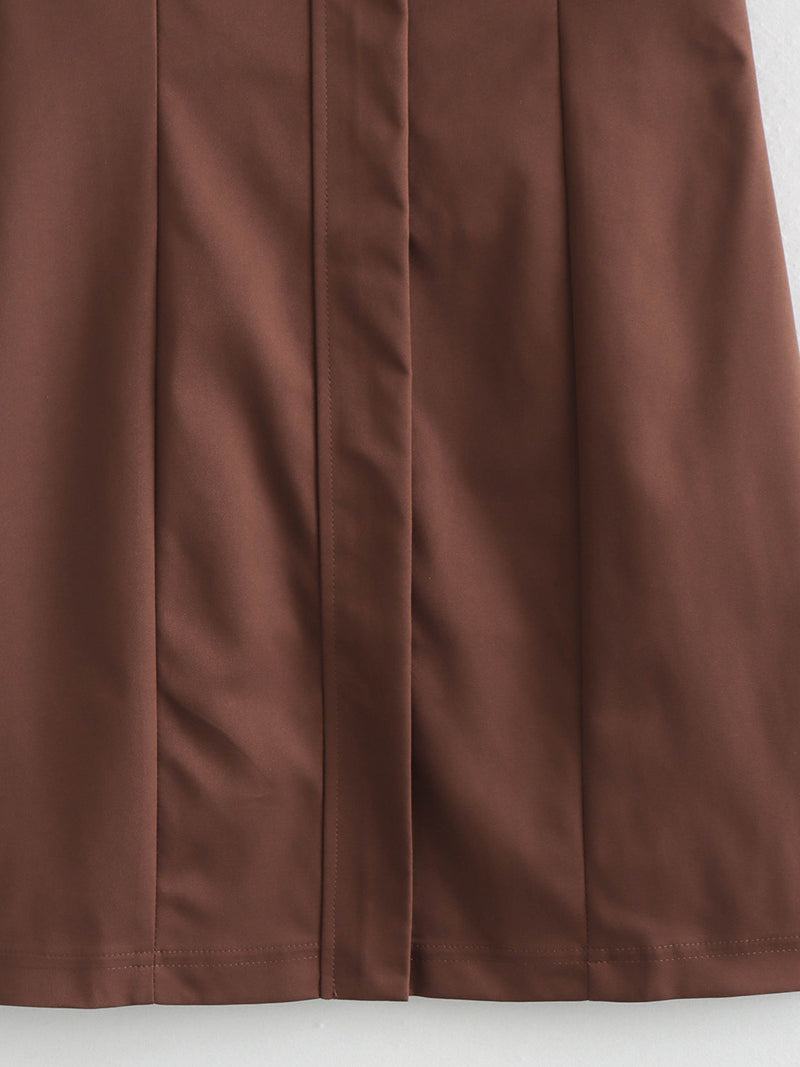 Fitted Buttoned Dress