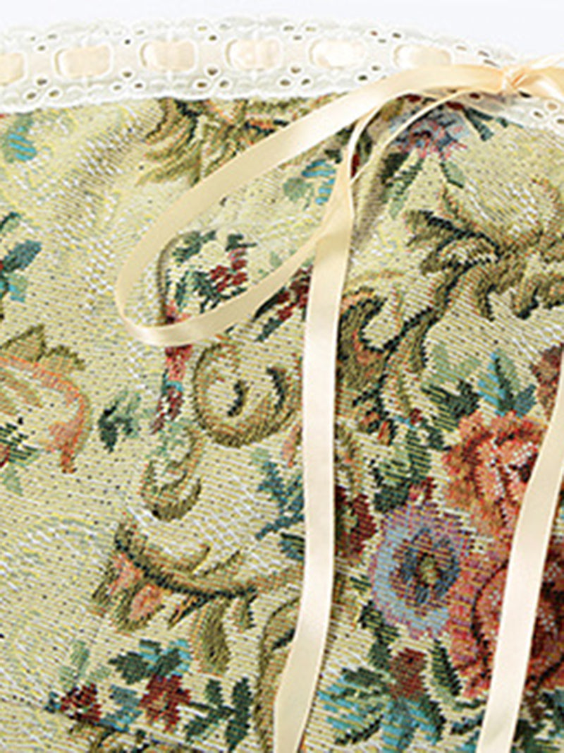 Floral Print Mini Tube Dress