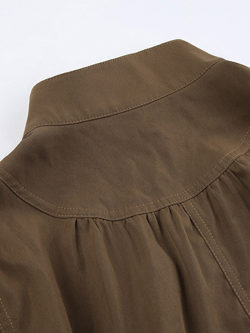 Cropped Zip-Up Jacket