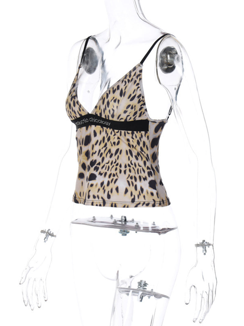 Leopard Print Crop Cami