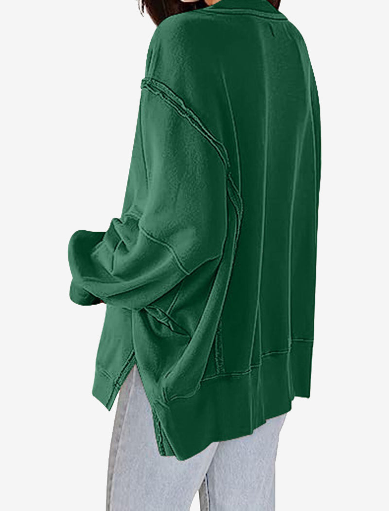 Oversized Long-Sleeve Pullover