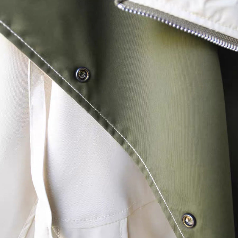 Layered Oversized Hooded Jacket