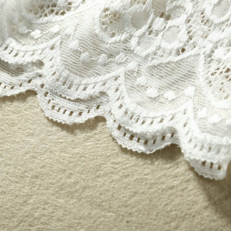 Scalloped Lace Mini Skirt