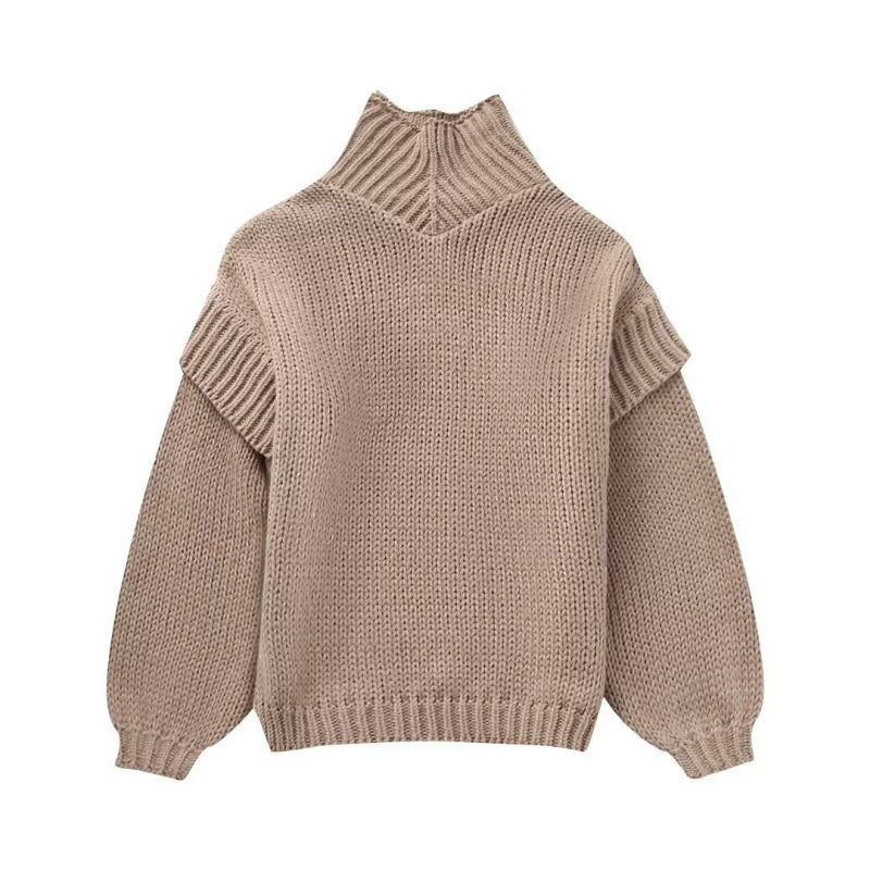 Chunky Knit Hooded Pullover