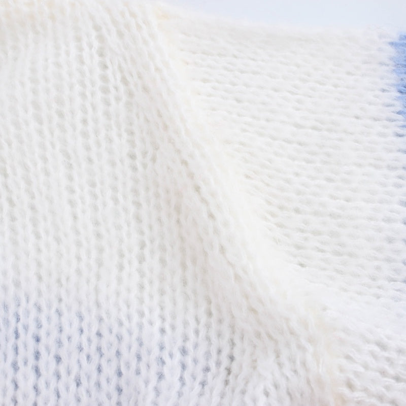 Multicolor Striped Chunky Cardigan