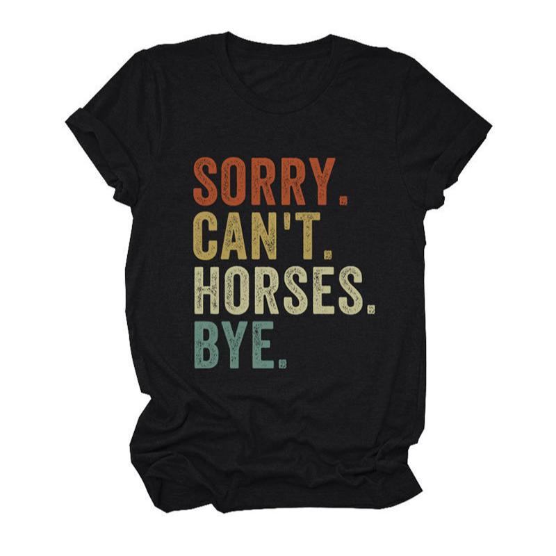 Letter Print Short-Sleeve Tee