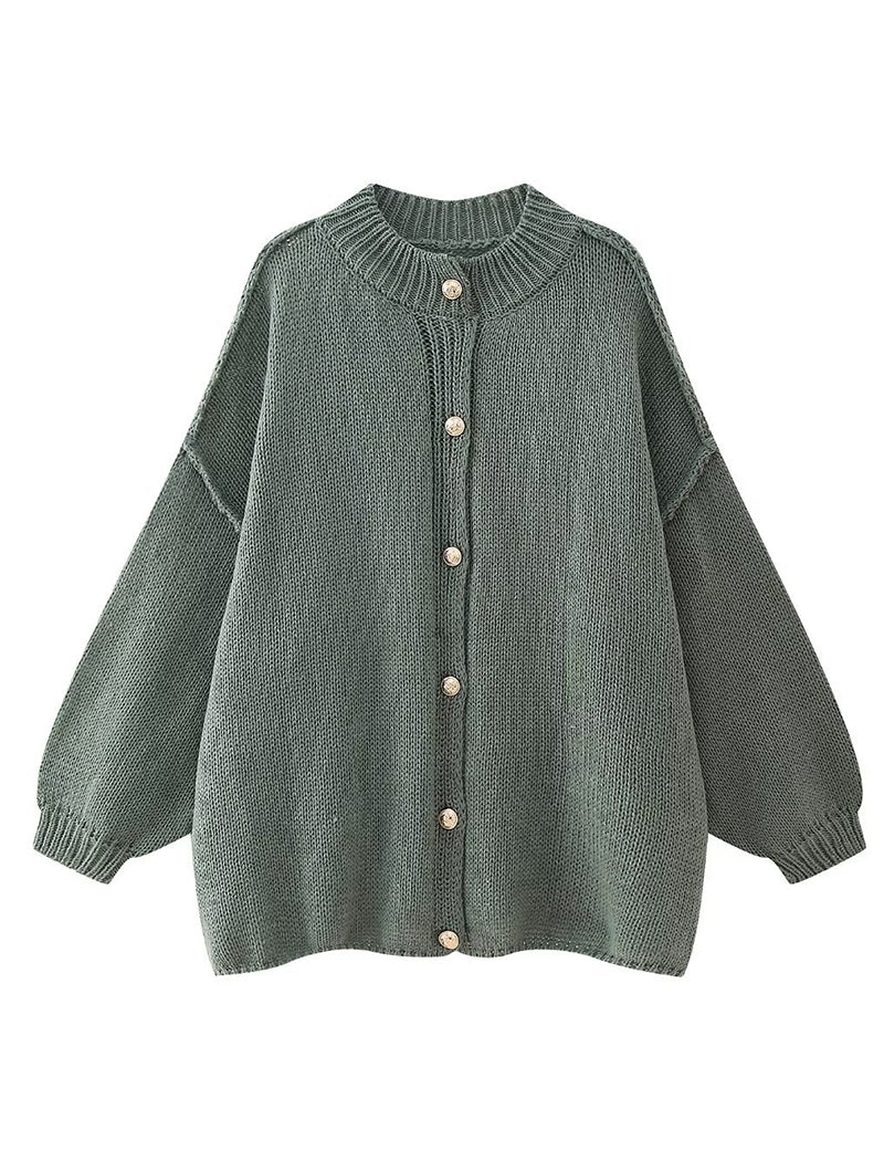 Plus Size Knit Cardigan