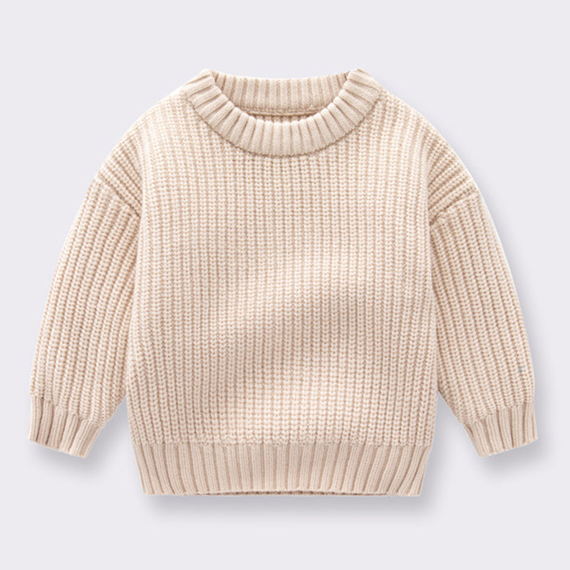 Ribbed Knit Long-Sleeve Sweater Set (Kids)
