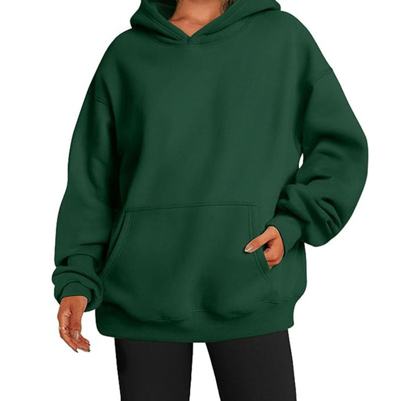 Pockets Drop-Sleeve Hoodie