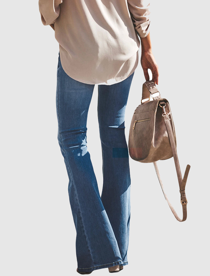 High-Waisted Flare Jeans