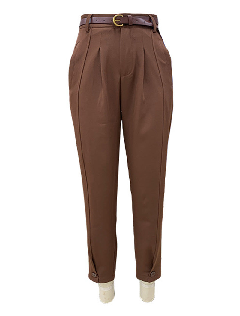 High-Waist Cropped Pants
