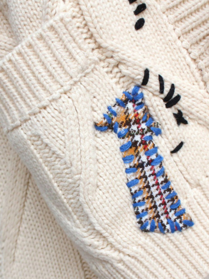 Colorblock Button-Front Cardigan