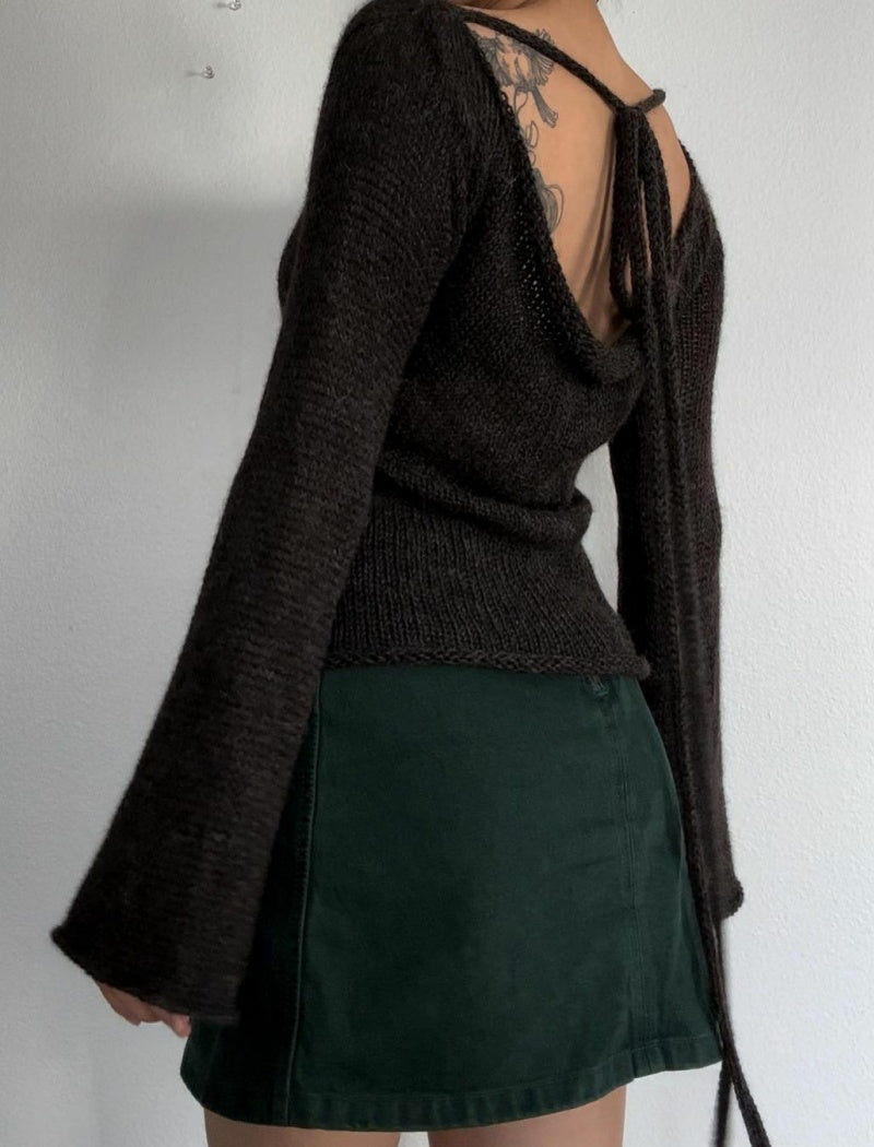 Bell Sleeve Knit Sweater