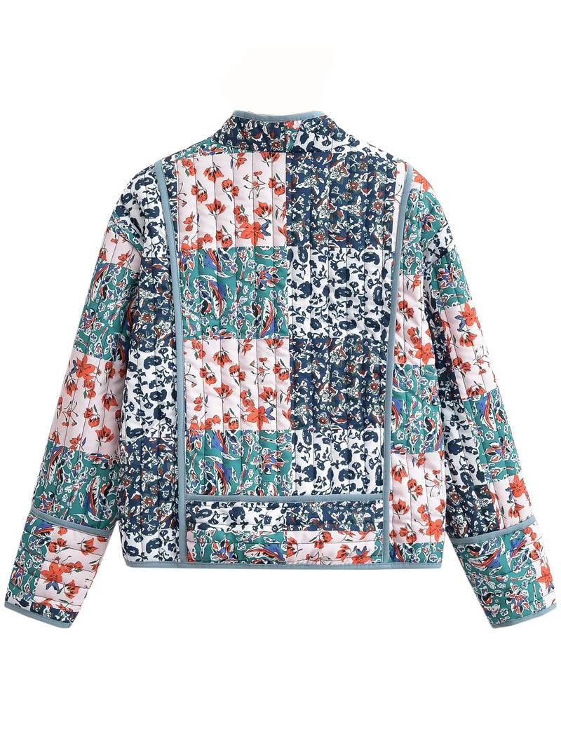 Patchwork Cropped Jacket