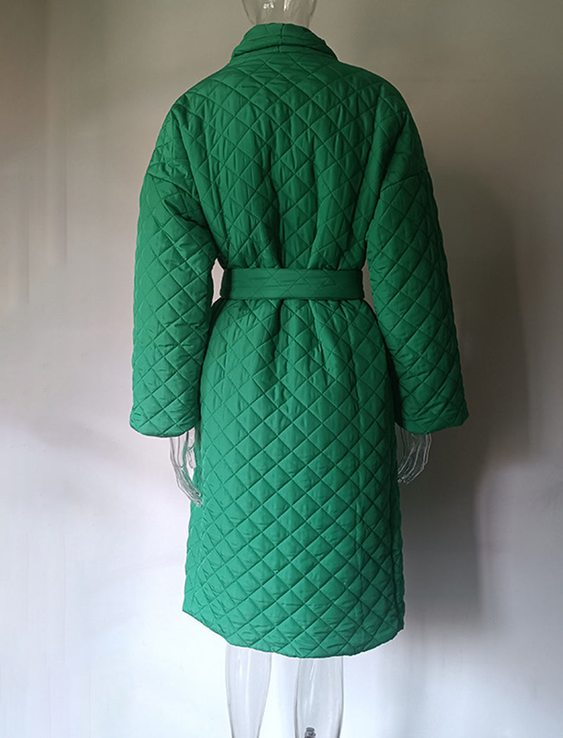 Solid Coat with Belt