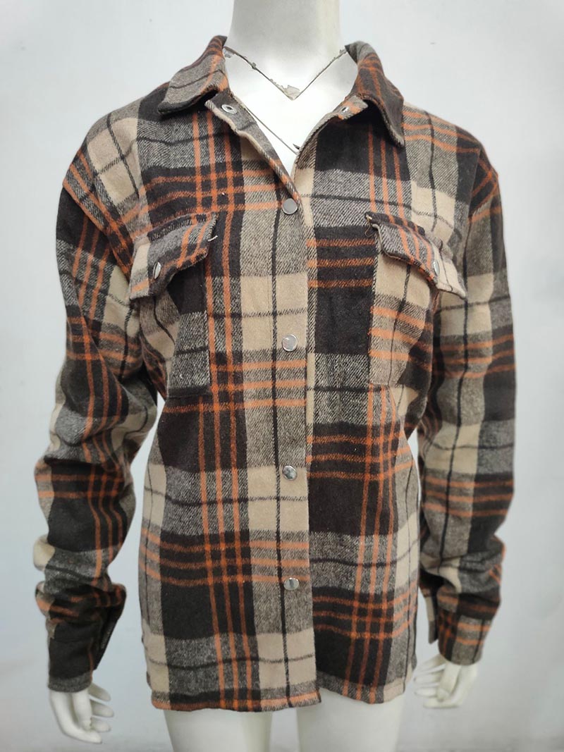 Plaid Button-Up Shacket