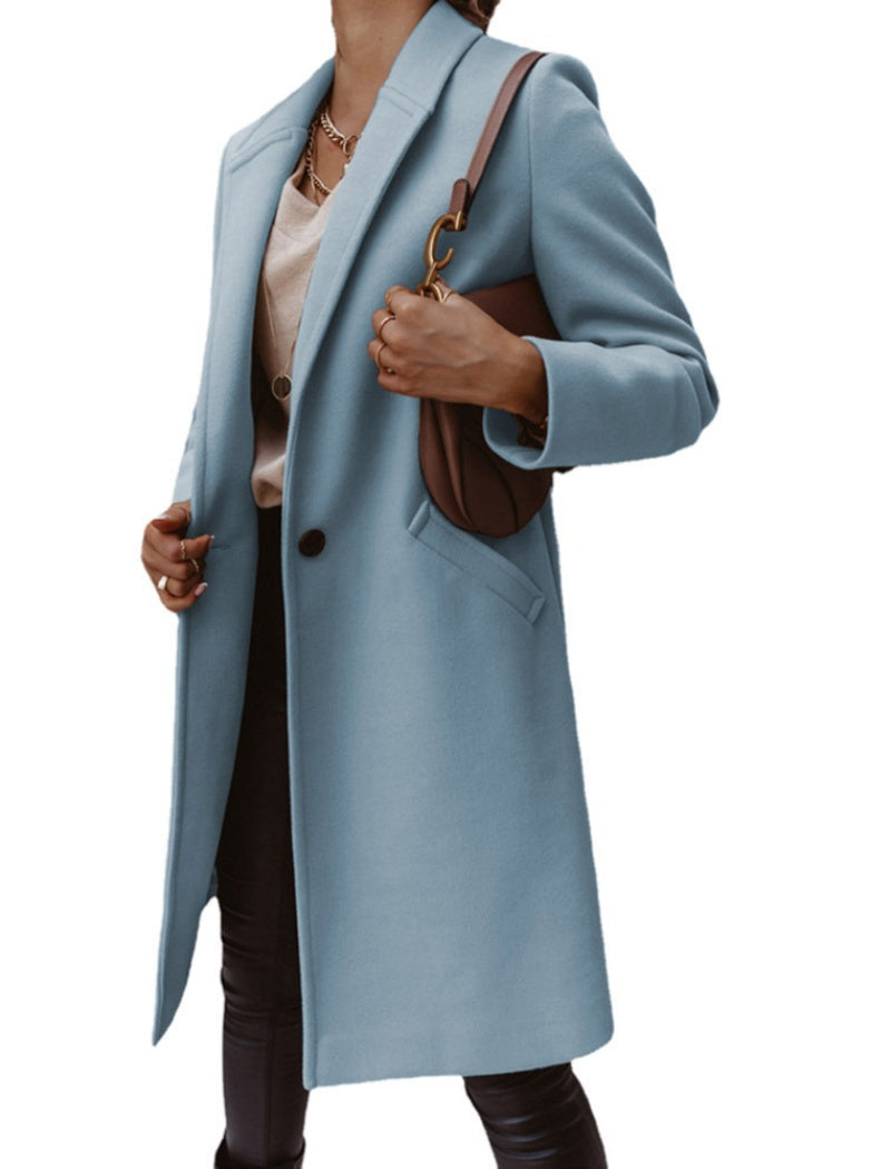 Tailored Longline Button-Up Coat