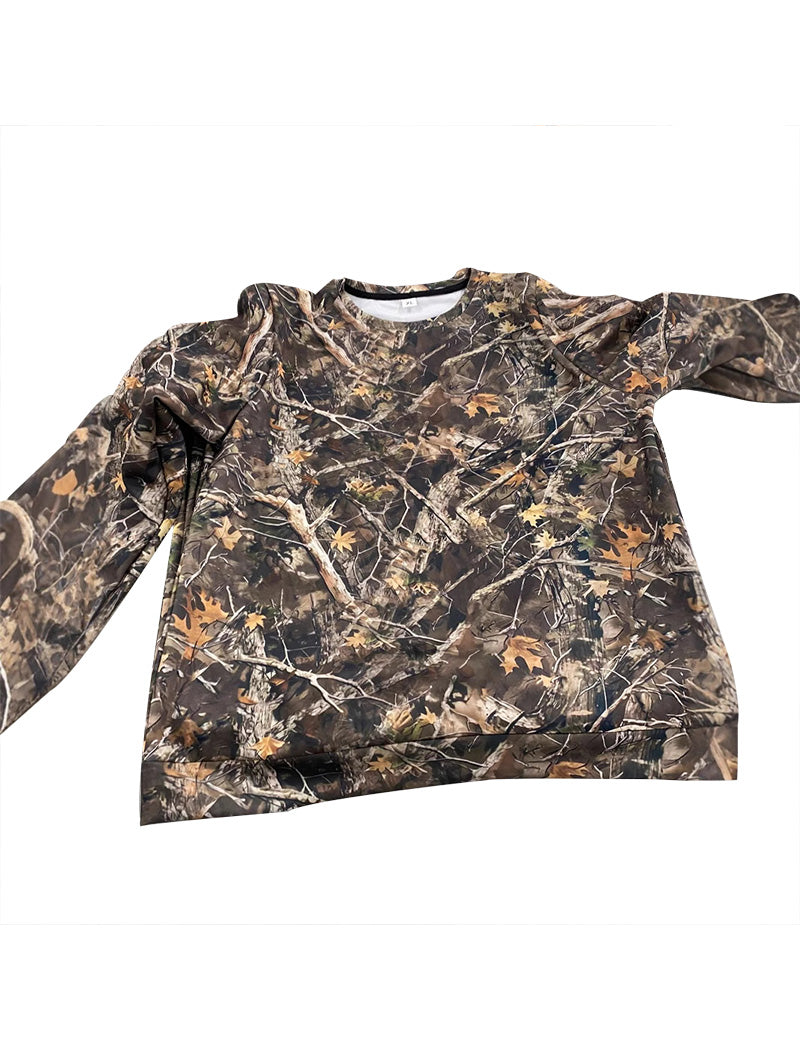 Camouflage Long Sleeve Casual Top