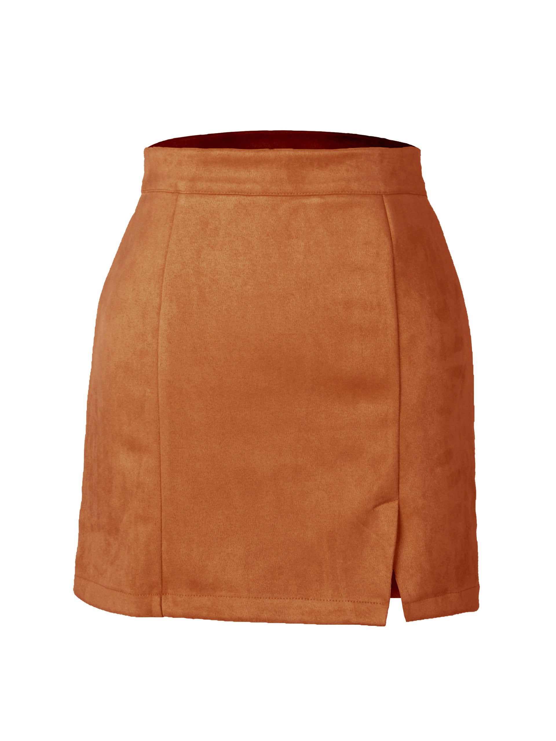 High-Waist Slit Mini Skirt