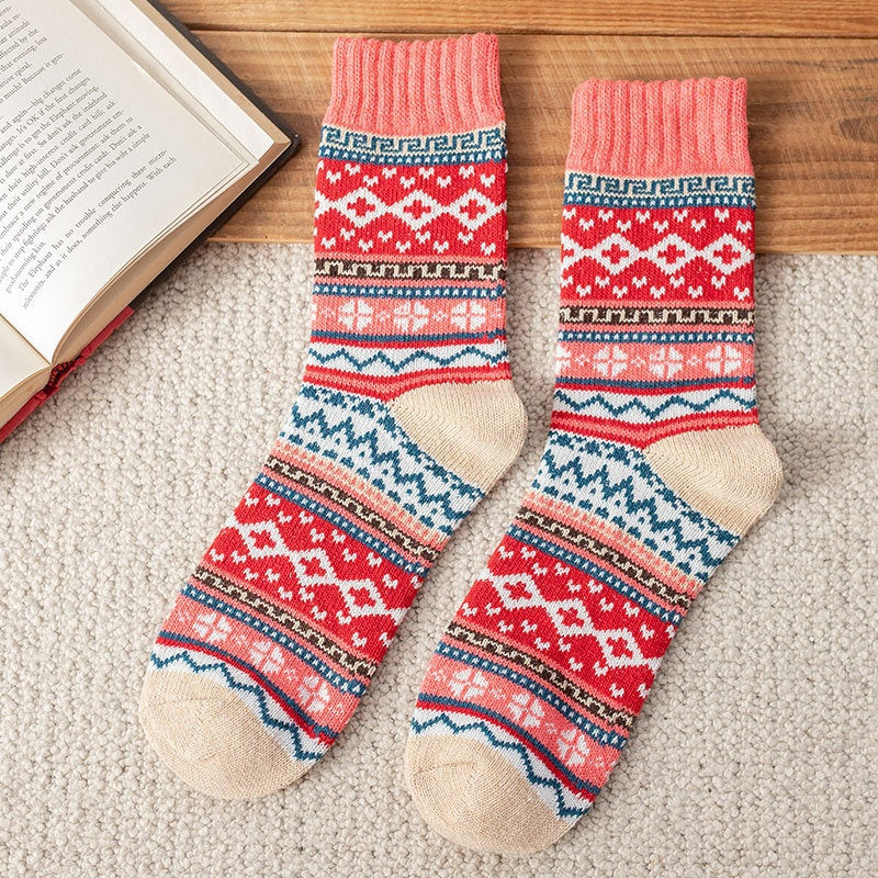 Patterned Knit Socks