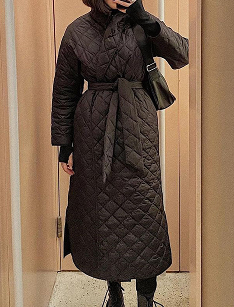 Solid Coat with Belt