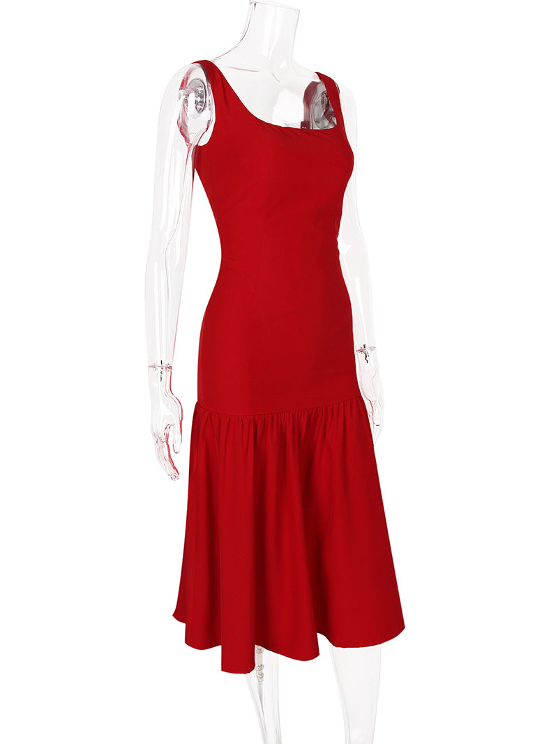 Sleeveless Mermaid Midi Dress