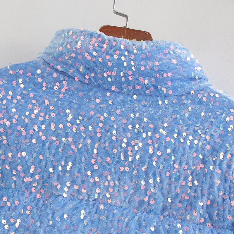 Sequin Long Sleeve Jacket